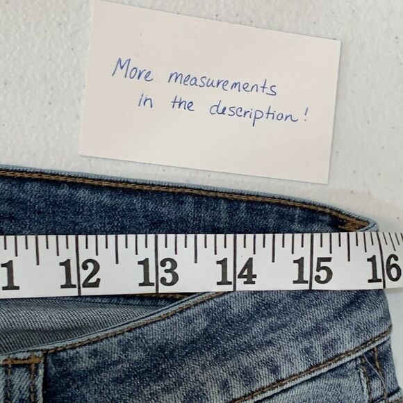 Celebrity Pink Jeans sz 11 / 30 Skinny Ankle Inseam 26.5" Distressed - Picture 2 of 15